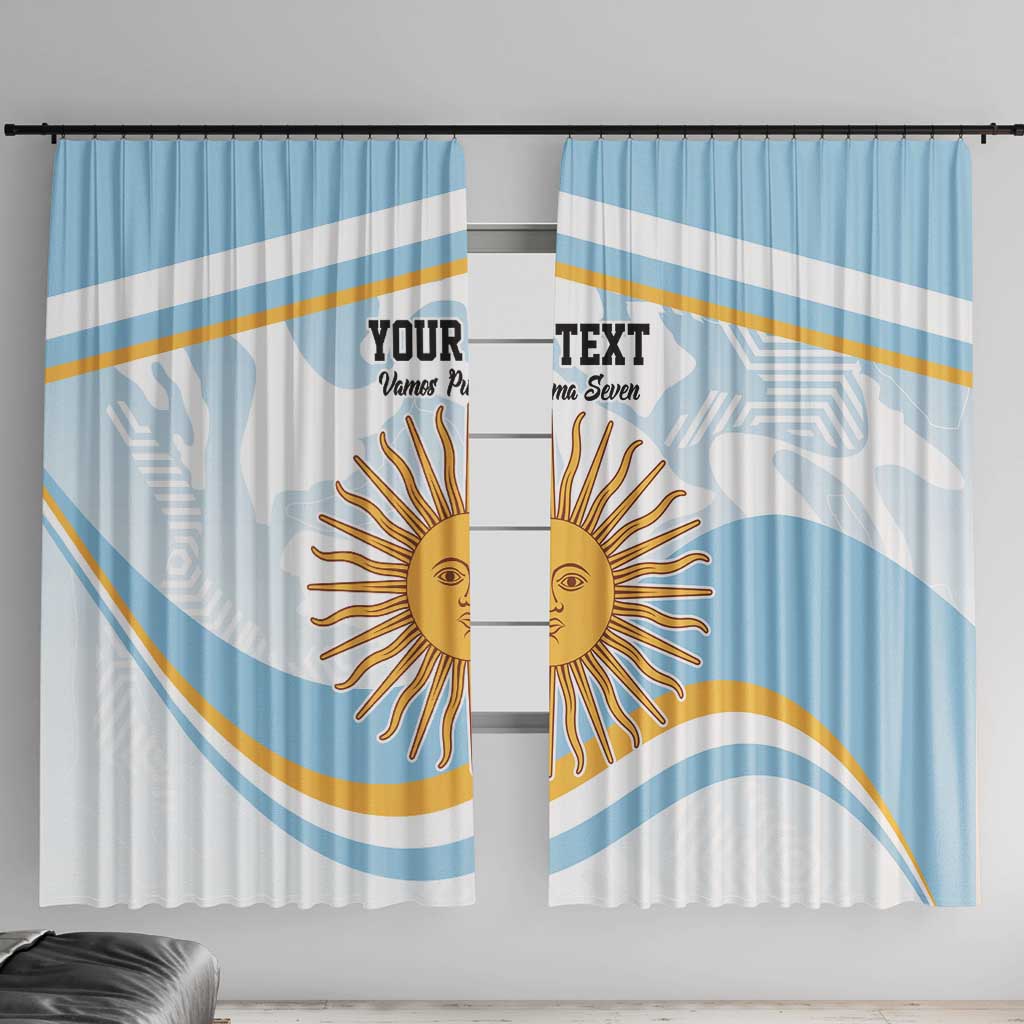 Custom Argentina Rugby Window Curtain Summer Paris 2024 - Wonder Print Shop