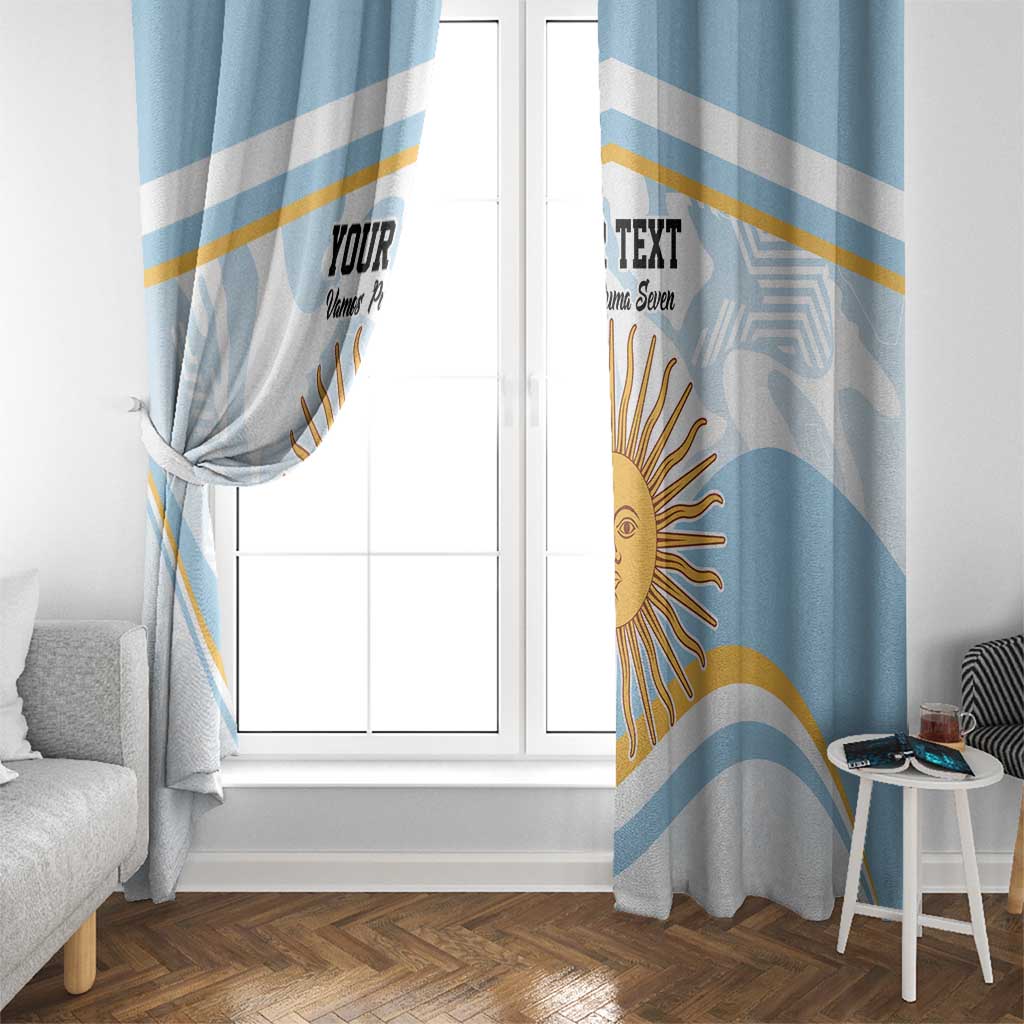 Custom Argentina Rugby Window Curtain Summer Paris 2024 - Wonder Print Shop