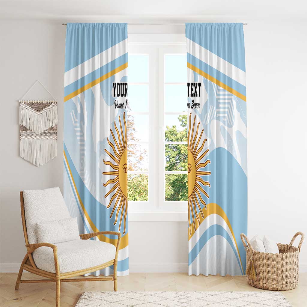 Custom Argentina Rugby Window Curtain Summer Paris 2024 - Wonder Print Shop