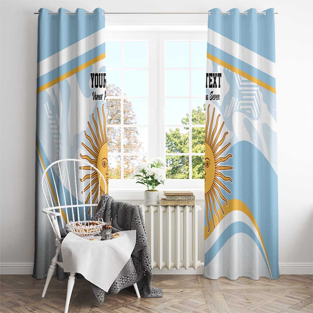 Custom Argentina Rugby Window Curtain Summer Paris 2024 - Wonder Print Shop
