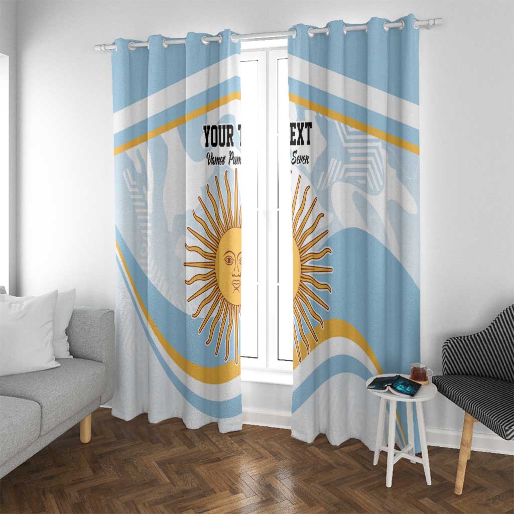 Custom Argentina Rugby Window Curtain Summer Paris 2024 - Wonder Print Shop