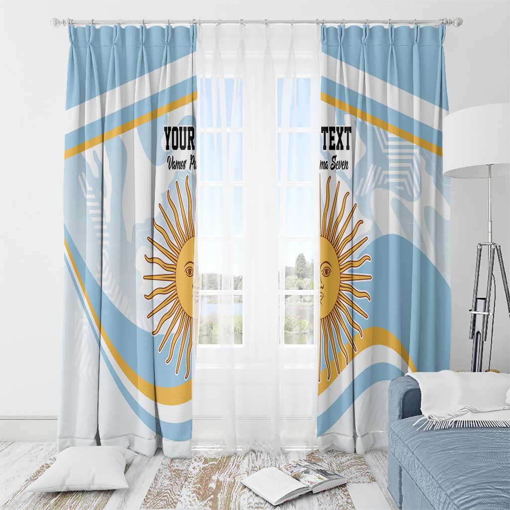 Custom Argentina Rugby Window Curtain Summer Paris 2024 - Wonder Print Shop