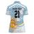 Custom Argentina Rugby Women Polo Shirt Summer Paris 2024 - Wonder Print Shop
