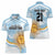 Custom Argentina Rugby Women Polo Shirt Summer Paris 2024 - Wonder Print Shop
