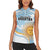 Custom Argentina Rugby Women Sleeveless Polo Shirt Summer Paris 2024 - Wonder Print Shop