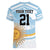 Custom Argentina Rugby Women V-Neck T-Shirt Summer Paris 2024 - Wonder Print Shop