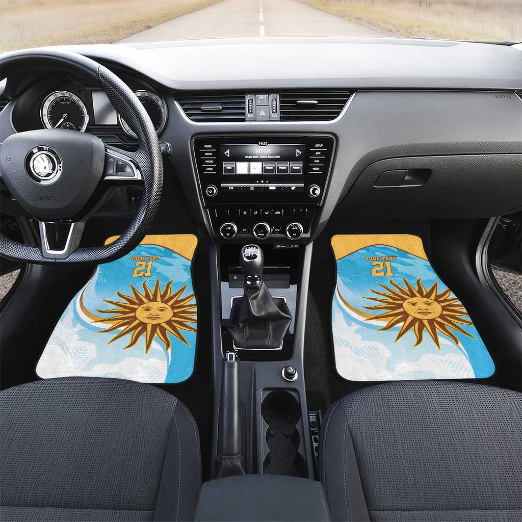 Custom Uruguay Rugby Car Mats Go Teros Summer Paris 2024 LT9 - Wonder Print Shop