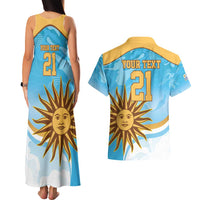 Custom Uruguay Rugby Couples Matching Tank Maxi Dress and Hawaiian Shirt Go Teros Summer Paris 2024 LT9 - Wonder Print Shop