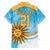 Custom Uruguay Rugby Family Matching Short Sleeve Bodycon Dress and Hawaiian Shirt Go Teros Summer Paris 2024 - Wonder Print Shop