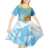 Custom Uruguay Rugby Kid Short Sleeve Dress Go Teros Summer Paris 2024 - Wonder Print Shop