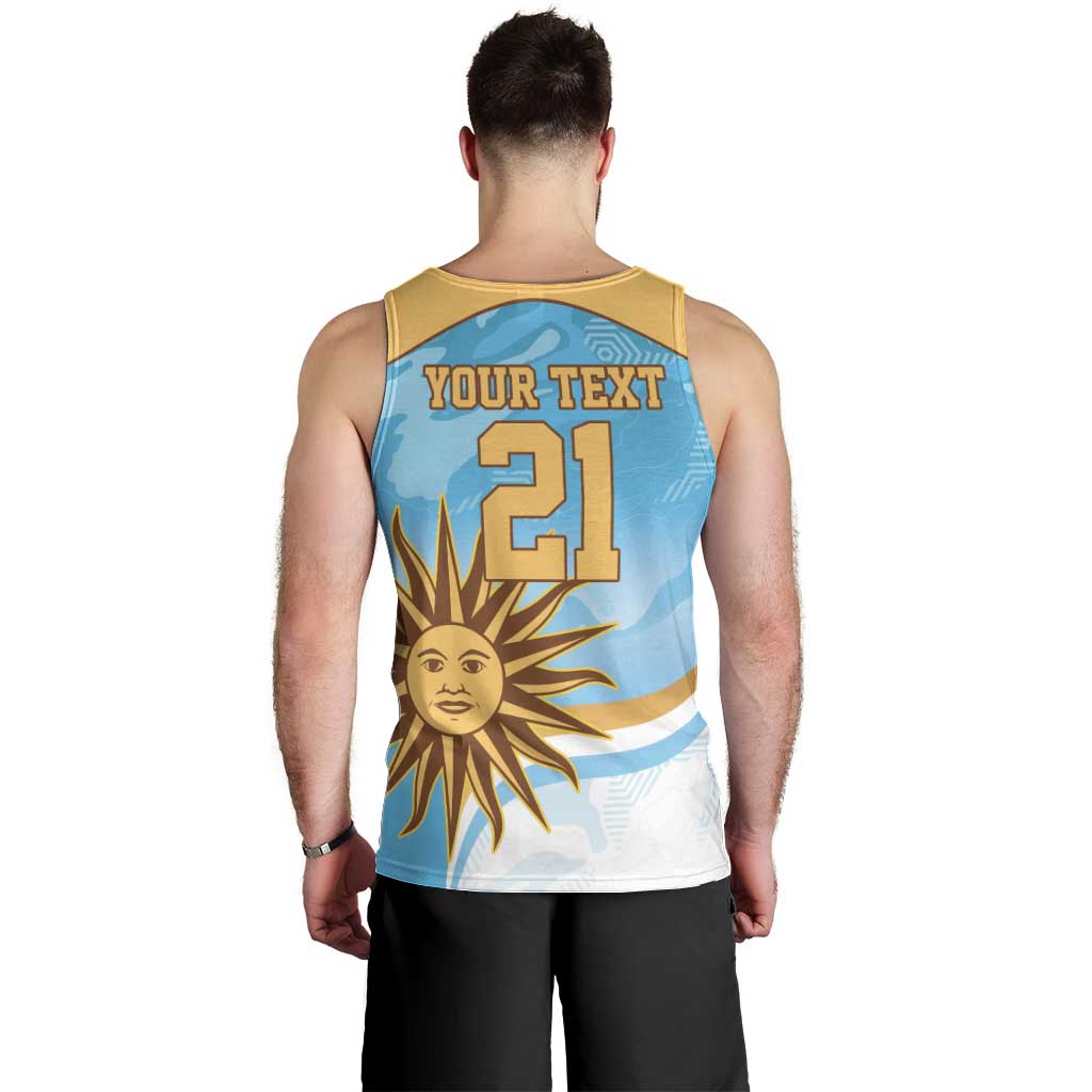 Custom Uruguay Rugby Men Tank Top Go Teros Summer Paris 2024 - Wonder Print Shop