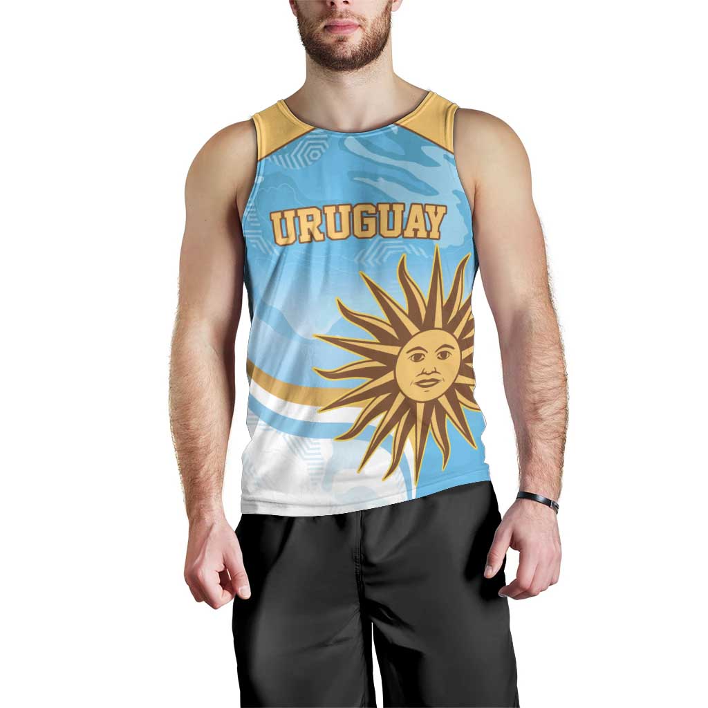 Custom Uruguay Rugby Men Tank Top Go Teros Summer Paris 2024 - Wonder Print Shop