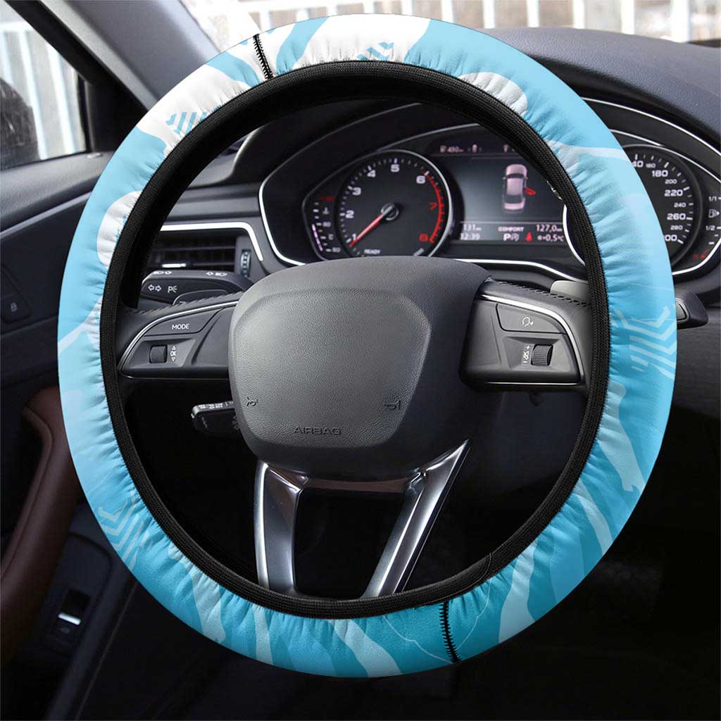 Uruguay Rugby Steering Wheel Cover Go Teros Summer Paris 2024 - Wonder Print Shop