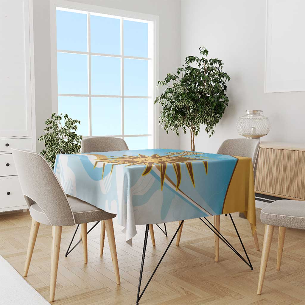 Custom Uruguay Rugby Tablecloth Go Teros Summer Paris 2024 - Wonder Print Shop