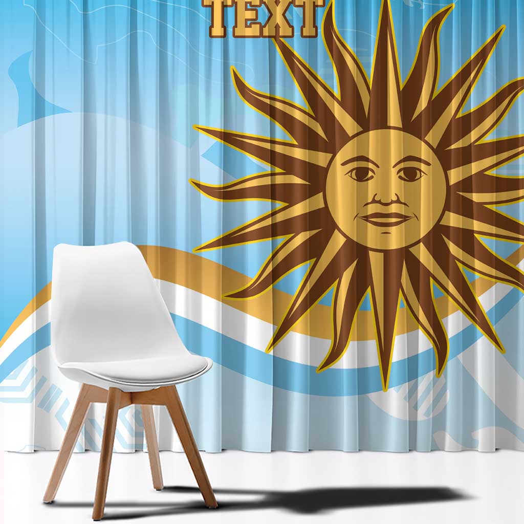 Custom Uruguay Rugby Window Curtain Go Teros Summer Paris 2024 - Wonder Print Shop