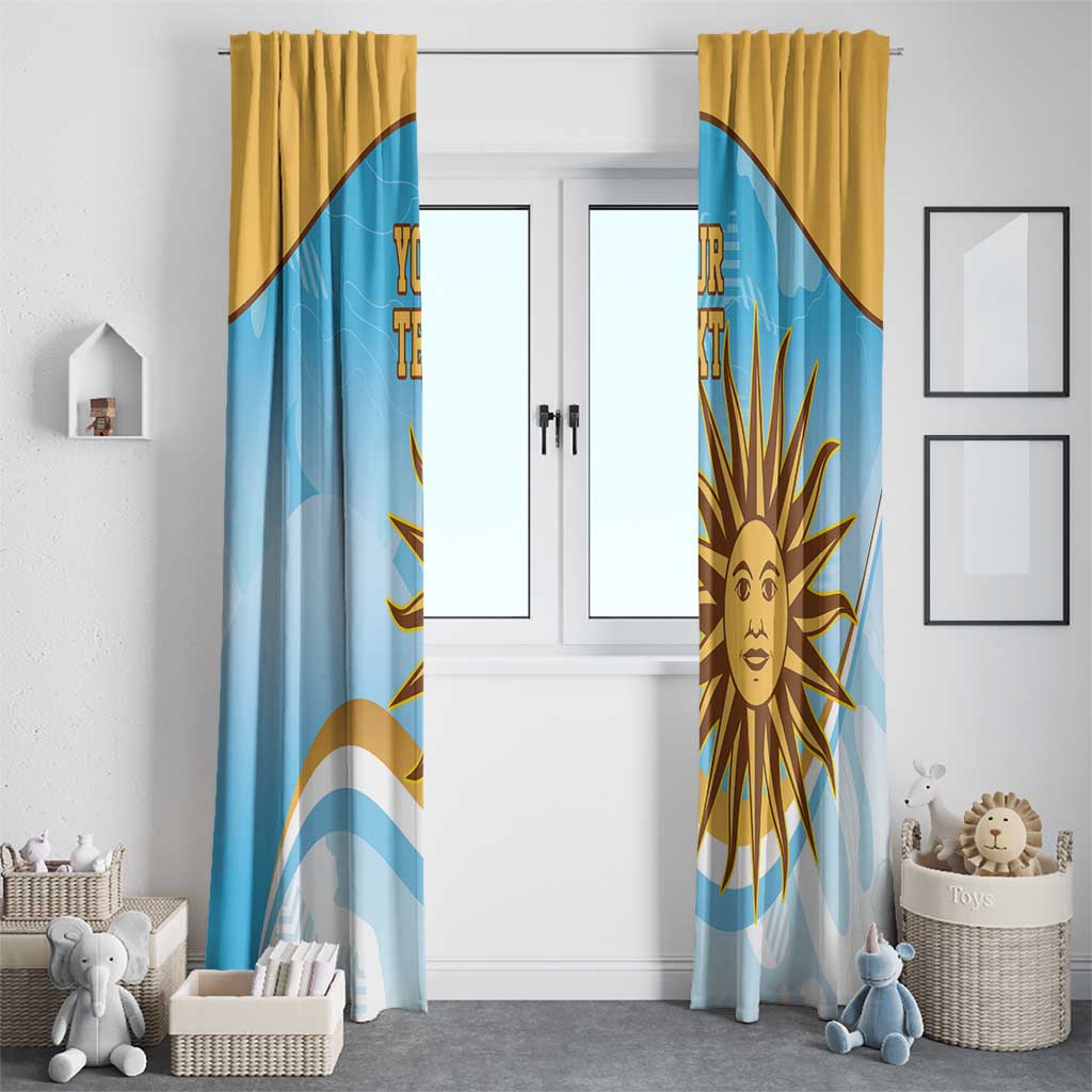 Custom Uruguay Rugby Window Curtain Go Teros Summer Paris 2024 - Wonder Print Shop