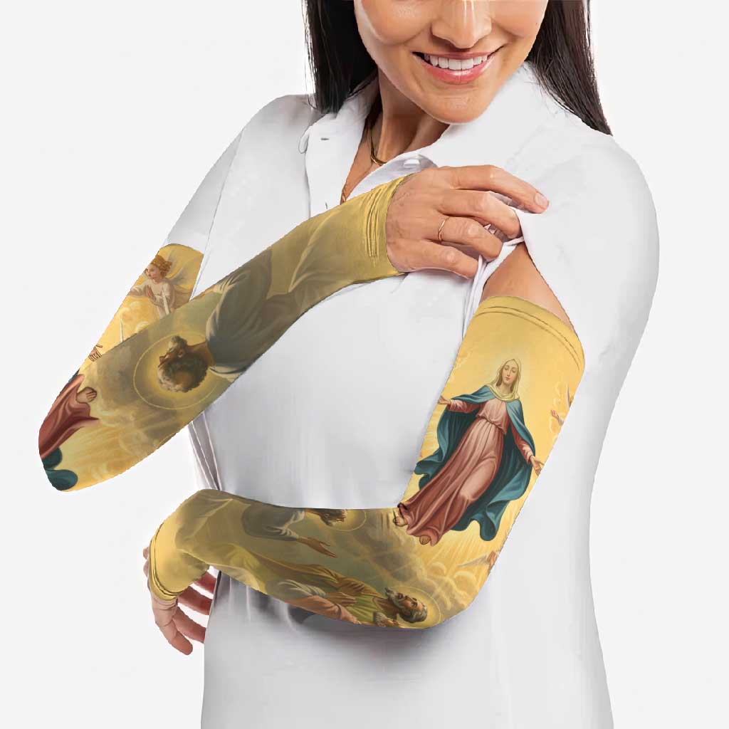 Assumption Virgin Mary to Heaven Arm Sleeves Falling Asleep of the Mother of God - Wonder Print Shop