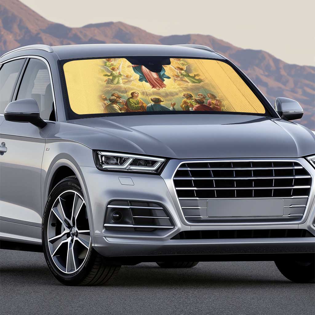 Assumption Virgin Mary to Heaven Auto Sun Shade Falling Asleep of the Mother of God - Wonder Print Shop