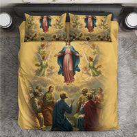 Assumption Virgin Mary to Heaven Bedding Set Falling Asleep of the Mother of God - Wonder Print Shop