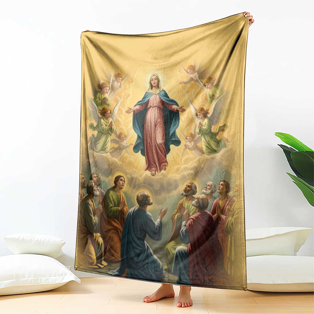 Assumption Virgin Mary to Heaven Blanket Falling Asleep of the Mother of God - Wonder Print Shop