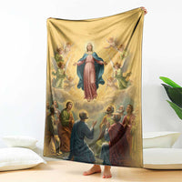 Assumption Virgin Mary to Heaven Blanket Falling Asleep of the Mother of God - Wonder Print Shop
