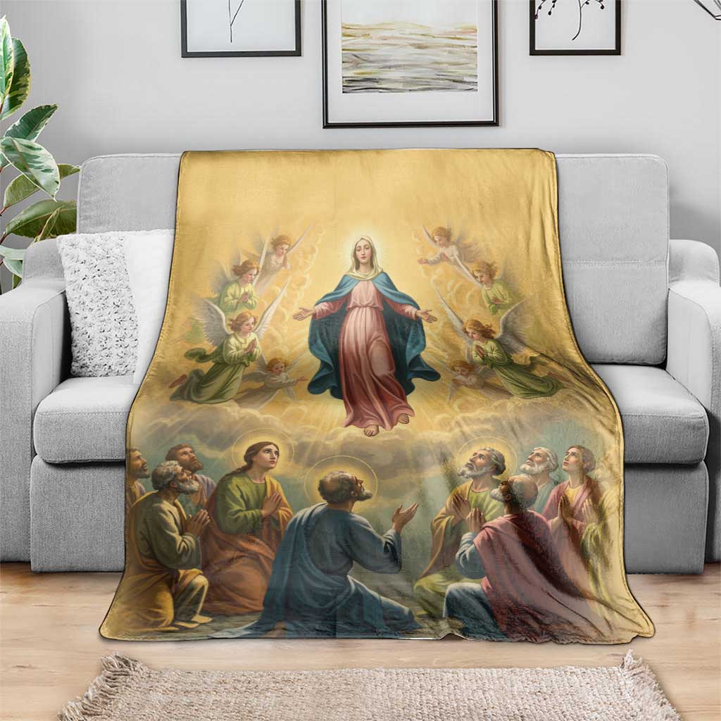 Assumption Virgin Mary to Heaven Blanket Falling Asleep of the Mother of God - Wonder Print Shop