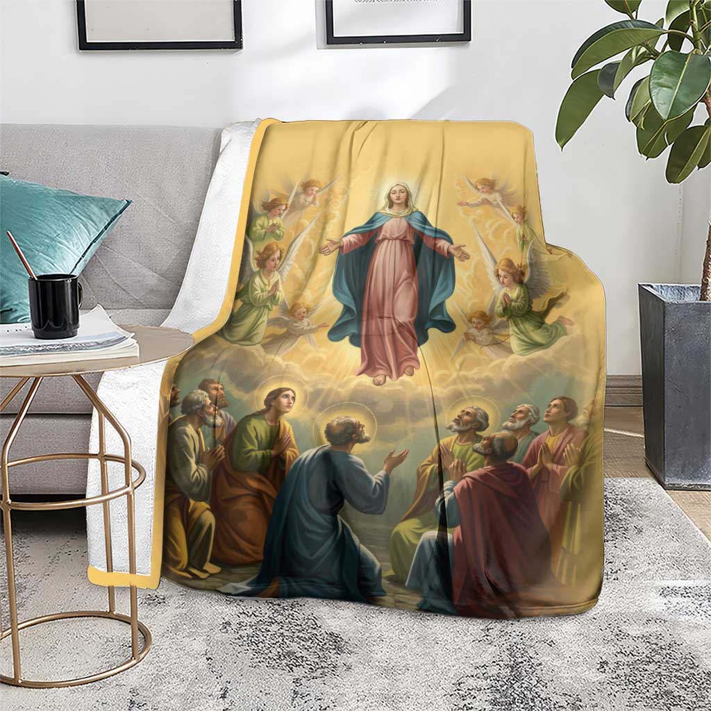 Assumption Virgin Mary to Heaven Blanket Falling Asleep of the Mother of God - Wonder Print Shop