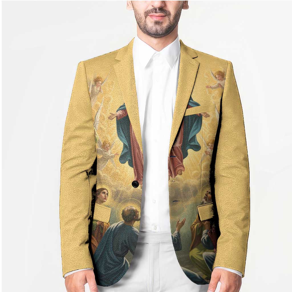 Assumption Virgin Mary to Heaven Blazer Falling Asleep of the Mother of God - Wonder Print Shop