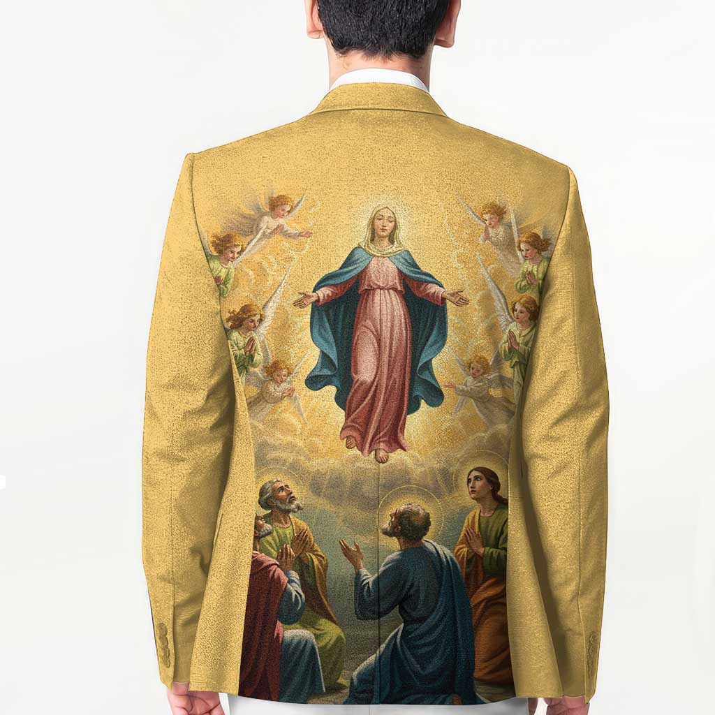 Assumption Virgin Mary to Heaven Blazer Falling Asleep of the Mother of God - Wonder Print Shop