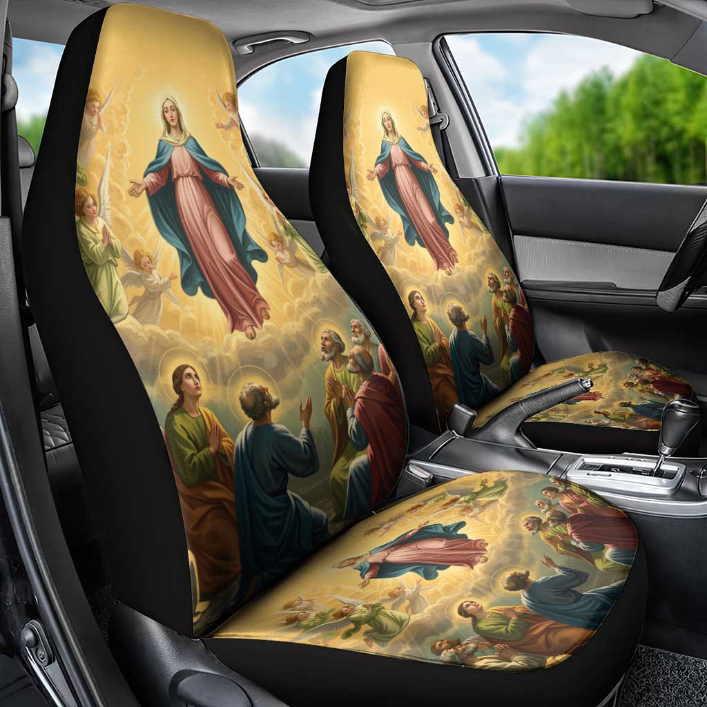 Assumption Virgin Mary to Heaven Car Seat Cover Falling Asleep of the Mother of God - Wonder Print Shop