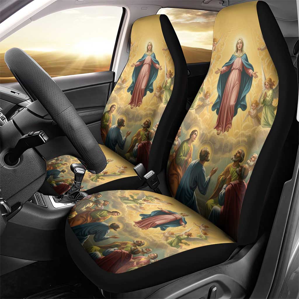 Assumption Virgin Mary to Heaven Car Seat Cover Falling Asleep of the Mother of God - Wonder Print Shop