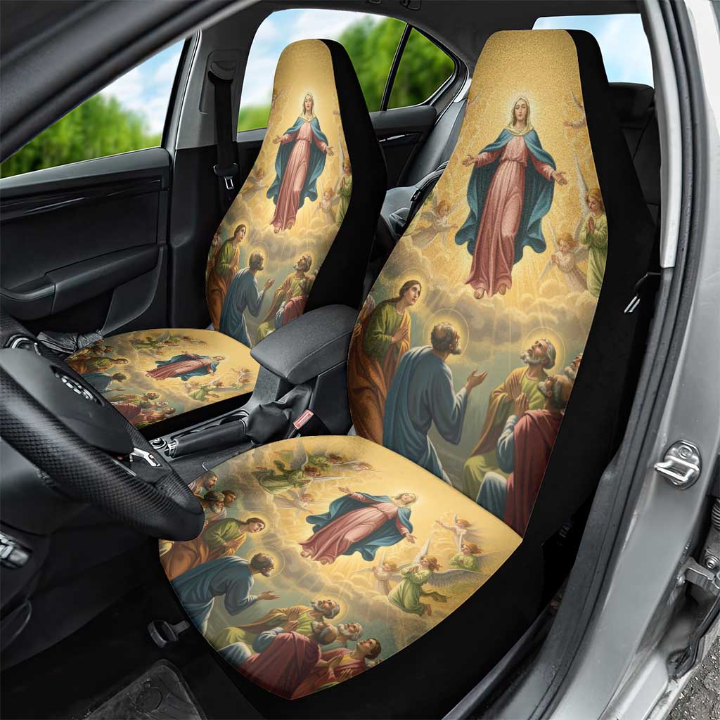 Assumption Virgin Mary to Heaven Car Seat Cover Falling Asleep of the Mother of God - Wonder Print Shop