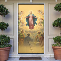 Assumption Virgin Mary to Heaven Door Cover Falling Asleep of the Mother of God - Wonder Print Shop