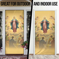 Assumption Virgin Mary to Heaven Door Cover Falling Asleep of the Mother of God - Wonder Print Shop