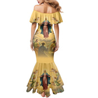 Assumption Virgin Mary to Heaven Family Matching Mermaid Dress and Hawaiian Shirt Falling Asleep of the Mother of God - Wonder Print Shop