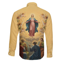 Assumption Virgin Mary to Heaven Family Matching Puletasi and Hawaiian Shirt Falling Asleep of the Mother of God - Wonder Print Shop