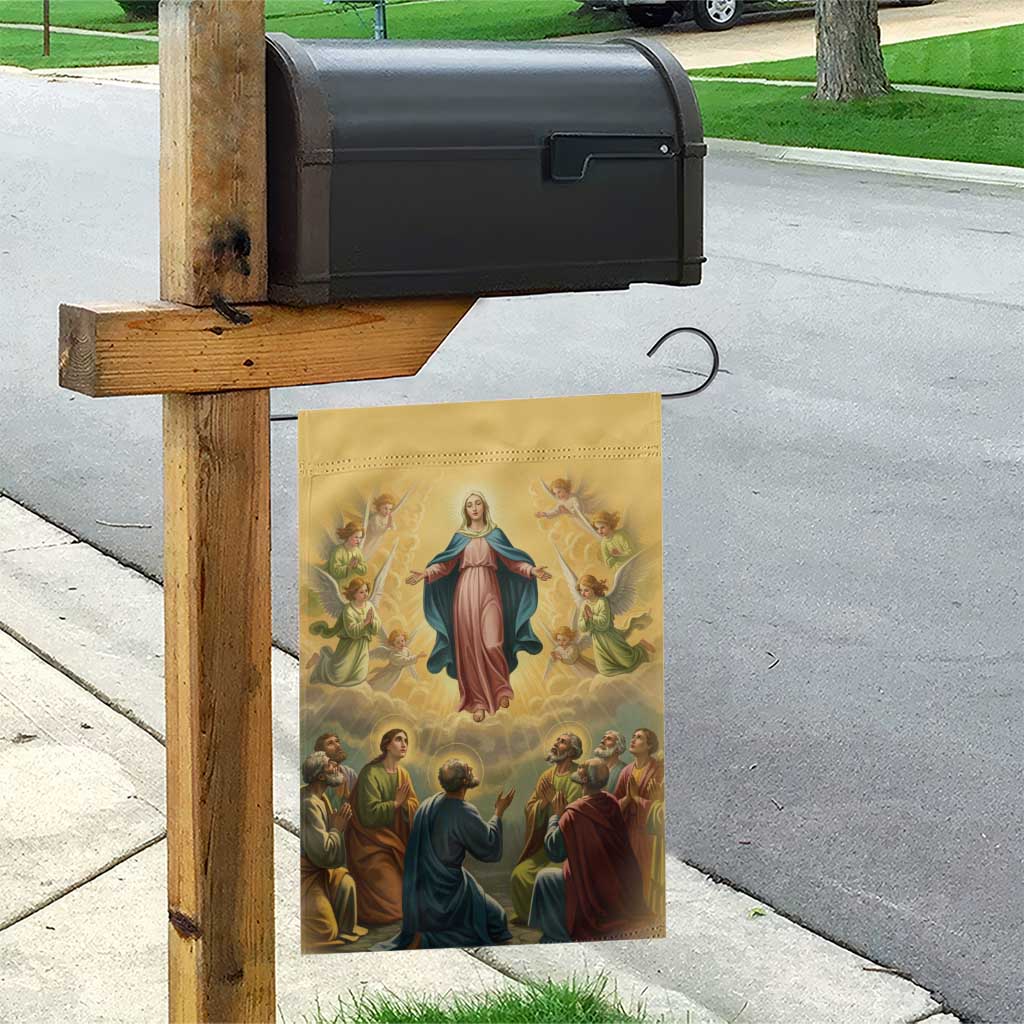 Assumption Virgin Mary to Heaven Garden Flag Falling Asleep of the Mother of God - Wonder Print Shop