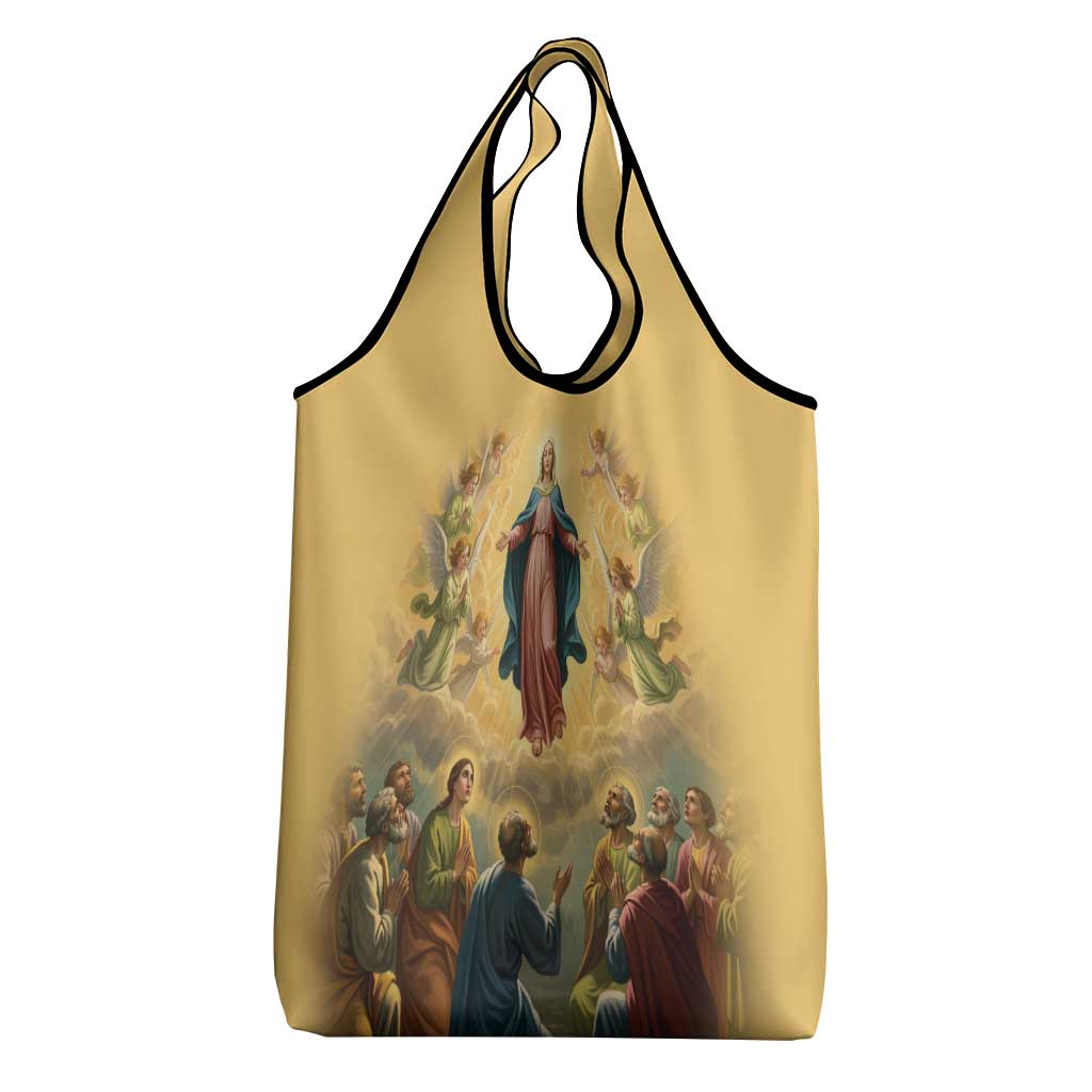 Assumption Virgin Mary to Heaven Grocery Bag Falling Asleep of the Mother of God - Wonder Print Shop