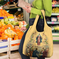 Assumption Virgin Mary to Heaven Grocery Bag Falling Asleep of the Mother of God - Wonder Print Shop
