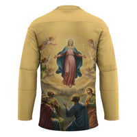 Assumption Virgin Mary to Heaven Hockey Jersey Falling Asleep of the Mother of God - Wonder Print Shop