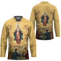 Assumption Virgin Mary to Heaven Hockey Jersey Falling Asleep of the Mother of God - Wonder Print Shop