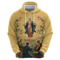 Assumption Virgin Mary to Heaven Hoodie Falling Asleep of the Mother of God - Wonder Print Shop
