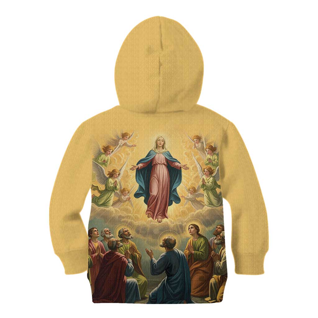 Assumption Virgin Mary to Heaven Kid Hoodie Falling Asleep of the Mother of God - Wonder Print Shop