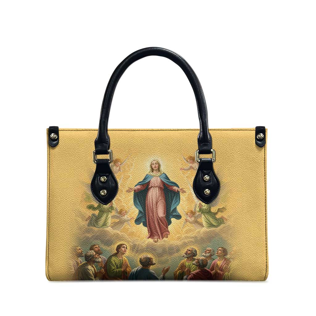Assumption Virgin Mary to Heaven Leather Bag Falling Asleep of the Mother of God - Wonder Print Shop