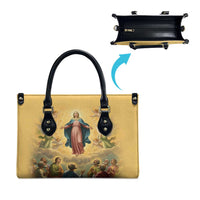 Assumption Virgin Mary to Heaven Leather Bag Falling Asleep of the Mother of God - Wonder Print Shop