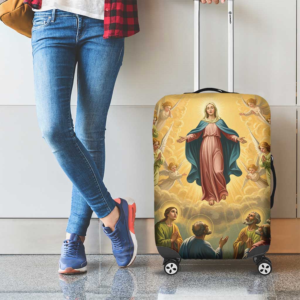 Assumption Virgin Mary to Heaven Luggage Cover Falling Asleep of the Mother of God - Wonder Print Shop