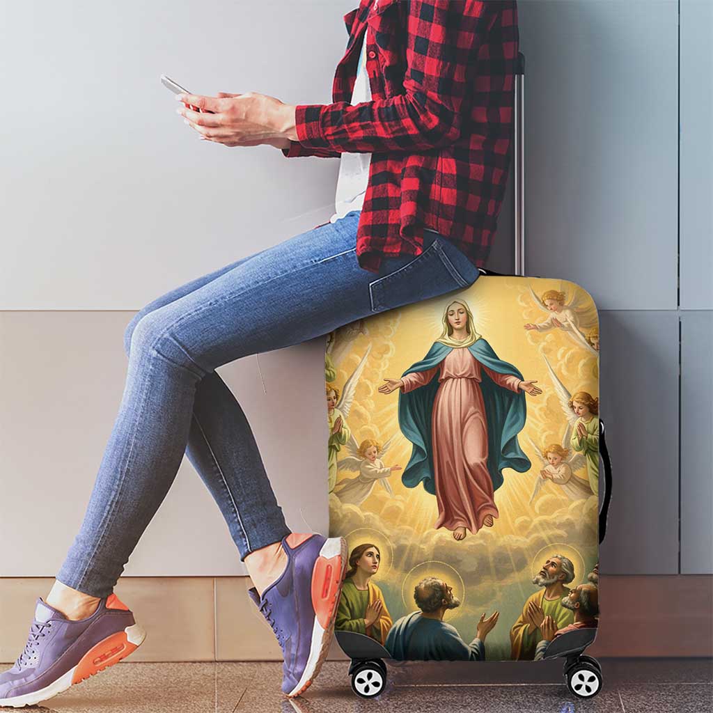 Assumption Virgin Mary to Heaven Luggage Cover Falling Asleep of the Mother of God - Wonder Print Shop