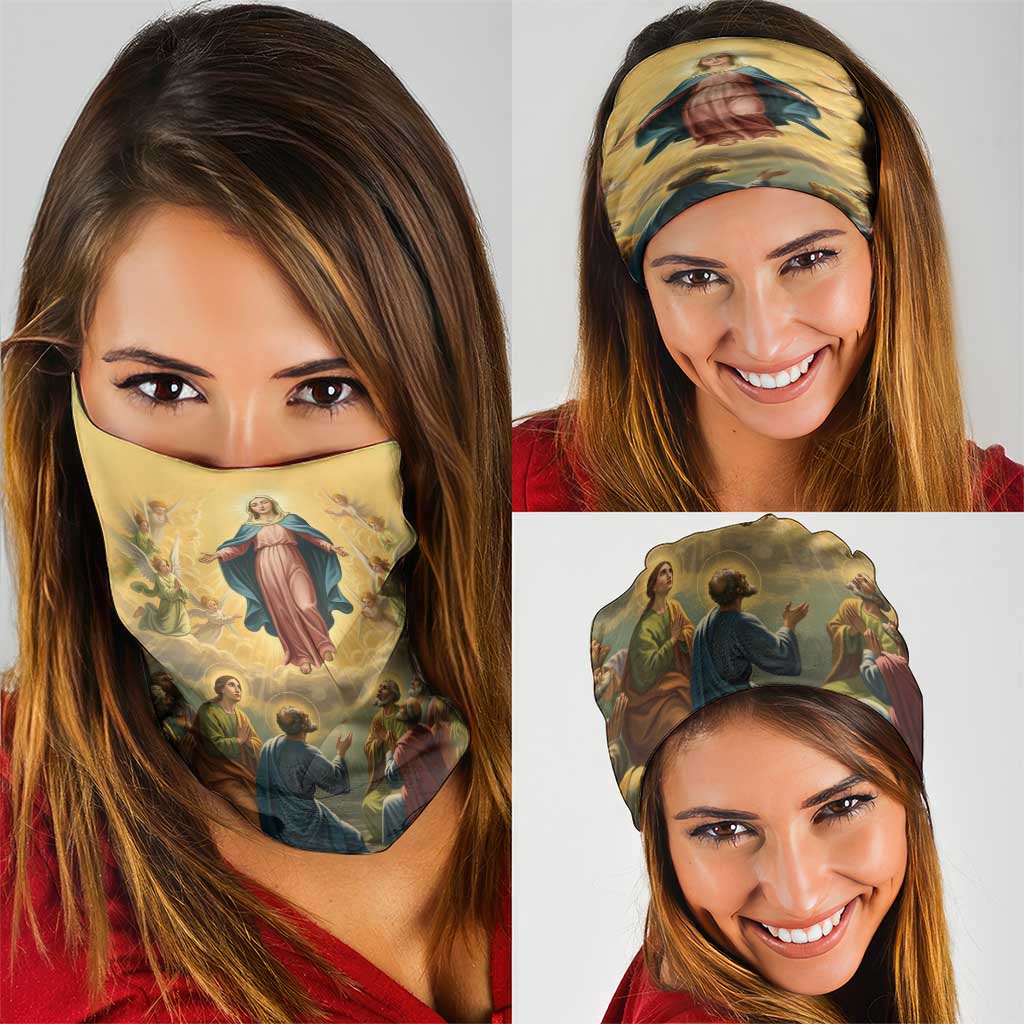 Assumption Virgin Mary to Heaven Neck Gaiter Falling Asleep of the Mother of God - Wonder Print Shop