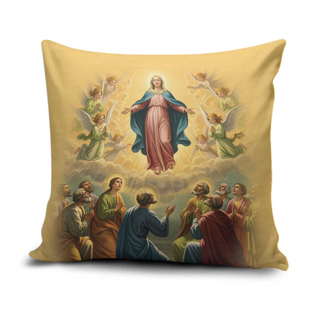 Assumption Virgin Mary to Heaven Pillow Cover Falling Asleep of the Mother of God - Wonder Print Shop