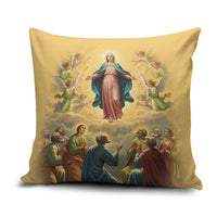 Assumption Virgin Mary to Heaven Pillow Cover Falling Asleep of the Mother of God - Wonder Print Shop